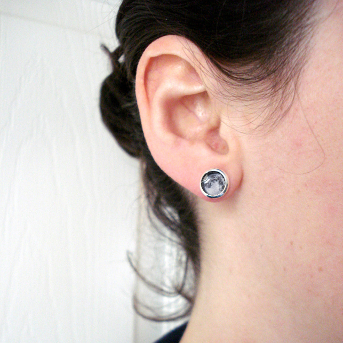 My Moon Custom Small Stud Earrings