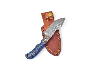 Damascus Steel Gut-Hook & Skinning Style TK-112