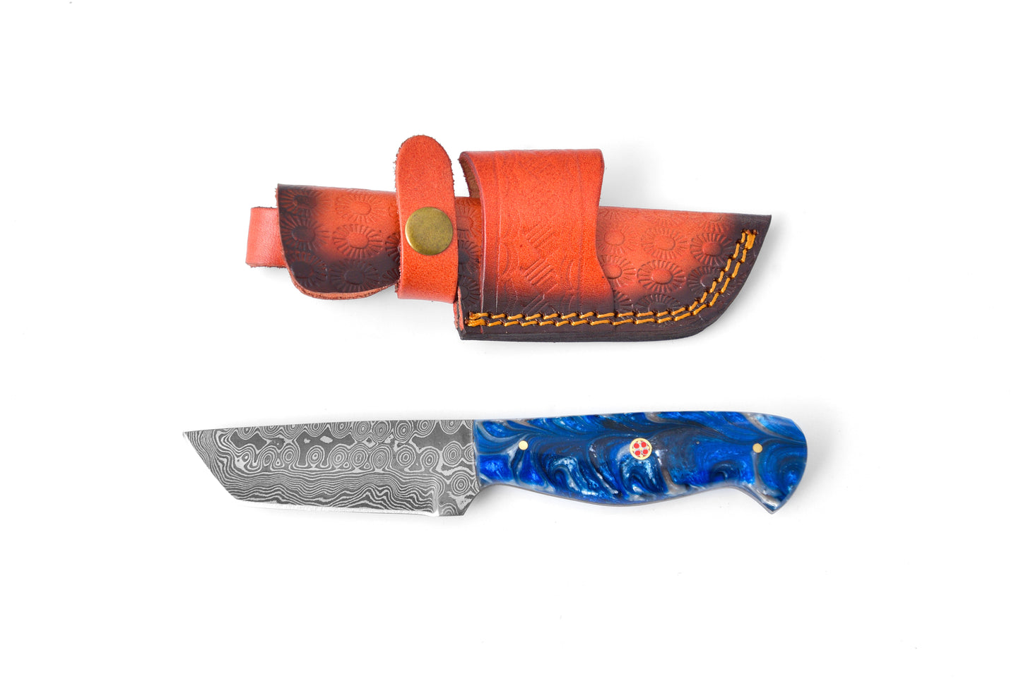 Damascus Utility Tanto Blade by Titan - TK-081