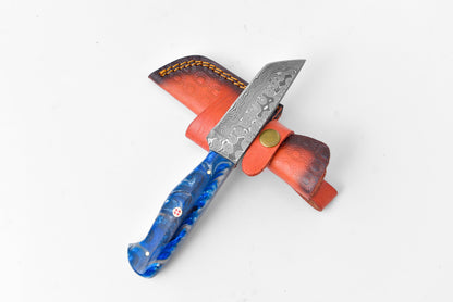 Damascus Utility Tanto Blade by Titan - TK-081