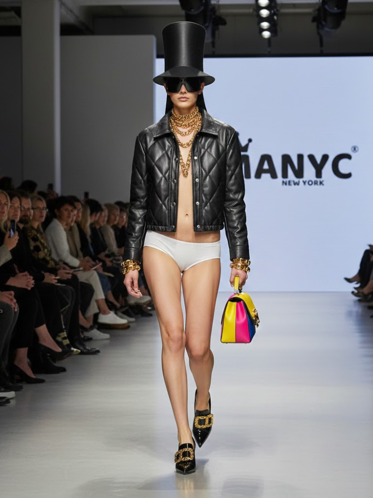 Diamond-Quilted Eco-Leather Jacket • DUMBO New Collection BYMANYC ® New York