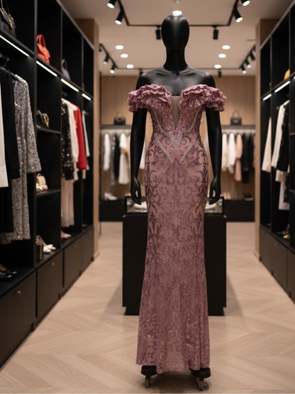Dusty Rose Orchid Gown • FIFTH AVE New Collection BYMANYC ® New York