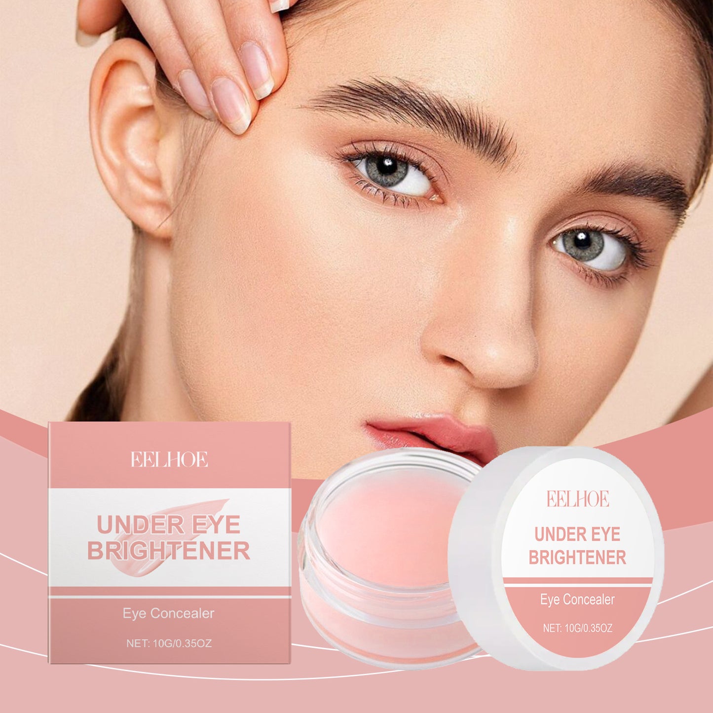 EELHOE Eye Concealer Covers Eye Blemishes Easily Lift And Brighten Eye Area To Improve Darkness Concealer