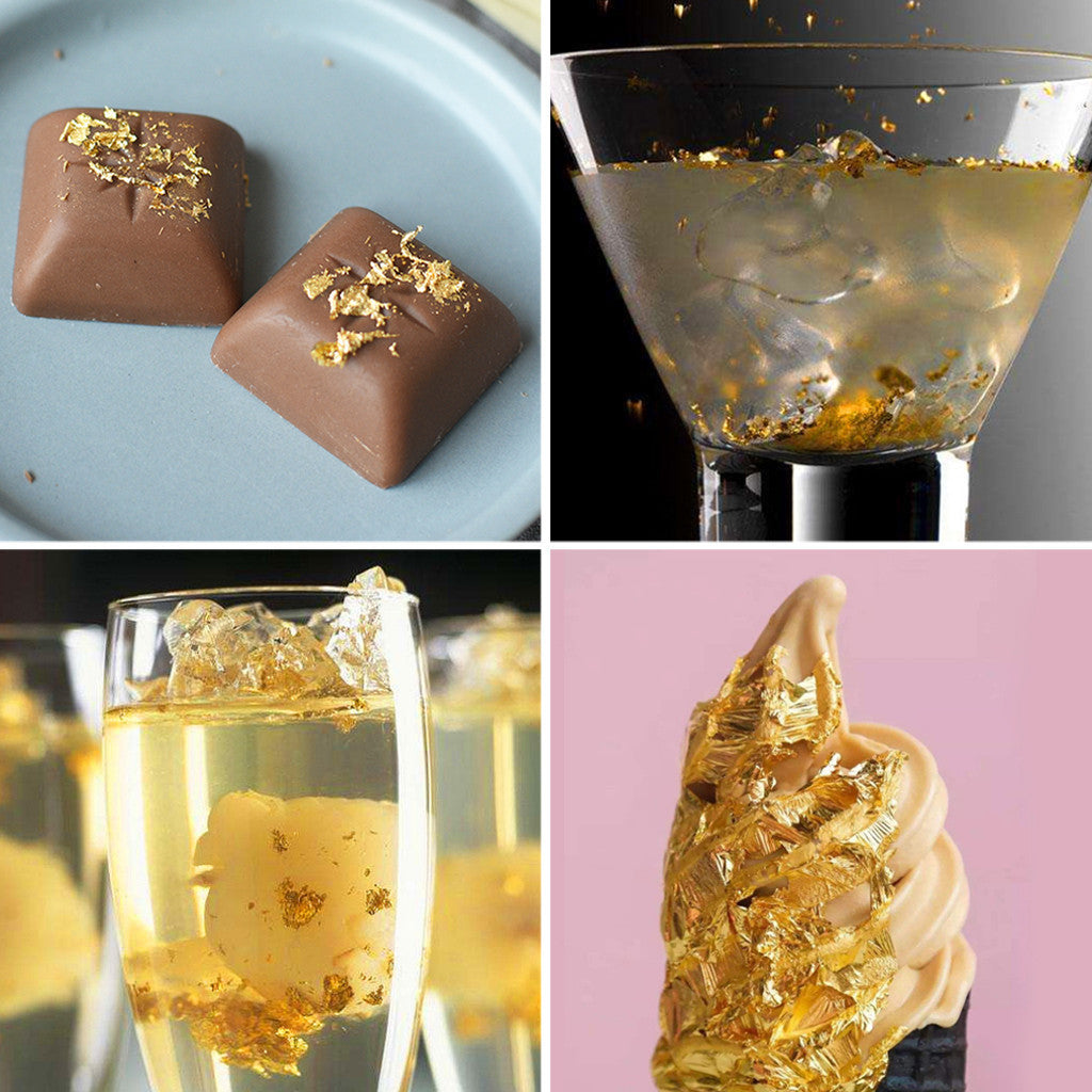 Gold Paper, Pastry Decoration Mask Treatment With Decorative Supplies