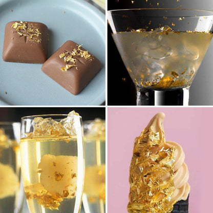 Gold Paper, Pastry Decoration Mask Treatment With Decorative Supplies
