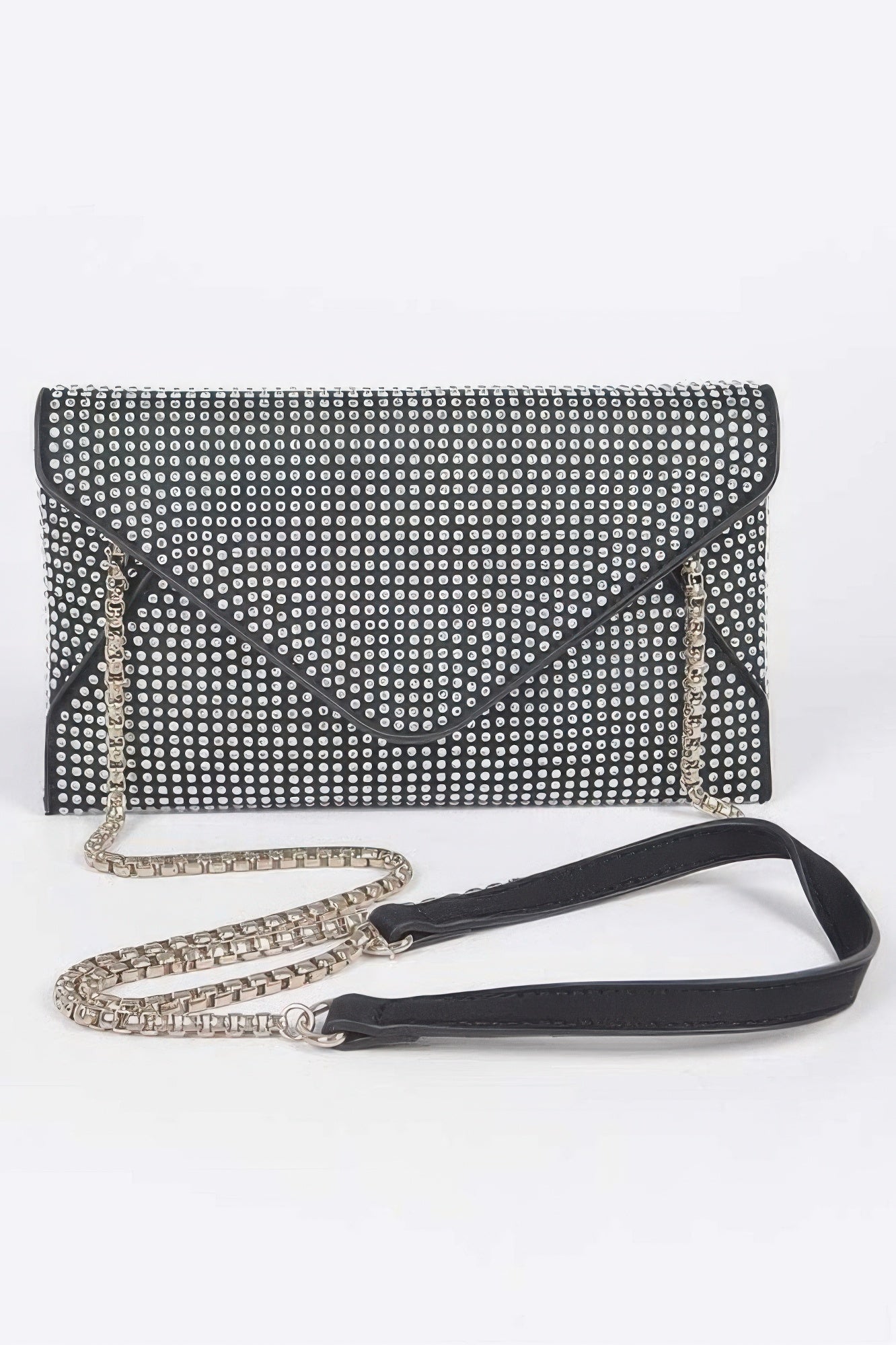 ELEGANT BAG HUDSON Hot Fix Rhinestones Envelope Clutch – BYMANYC ® New York