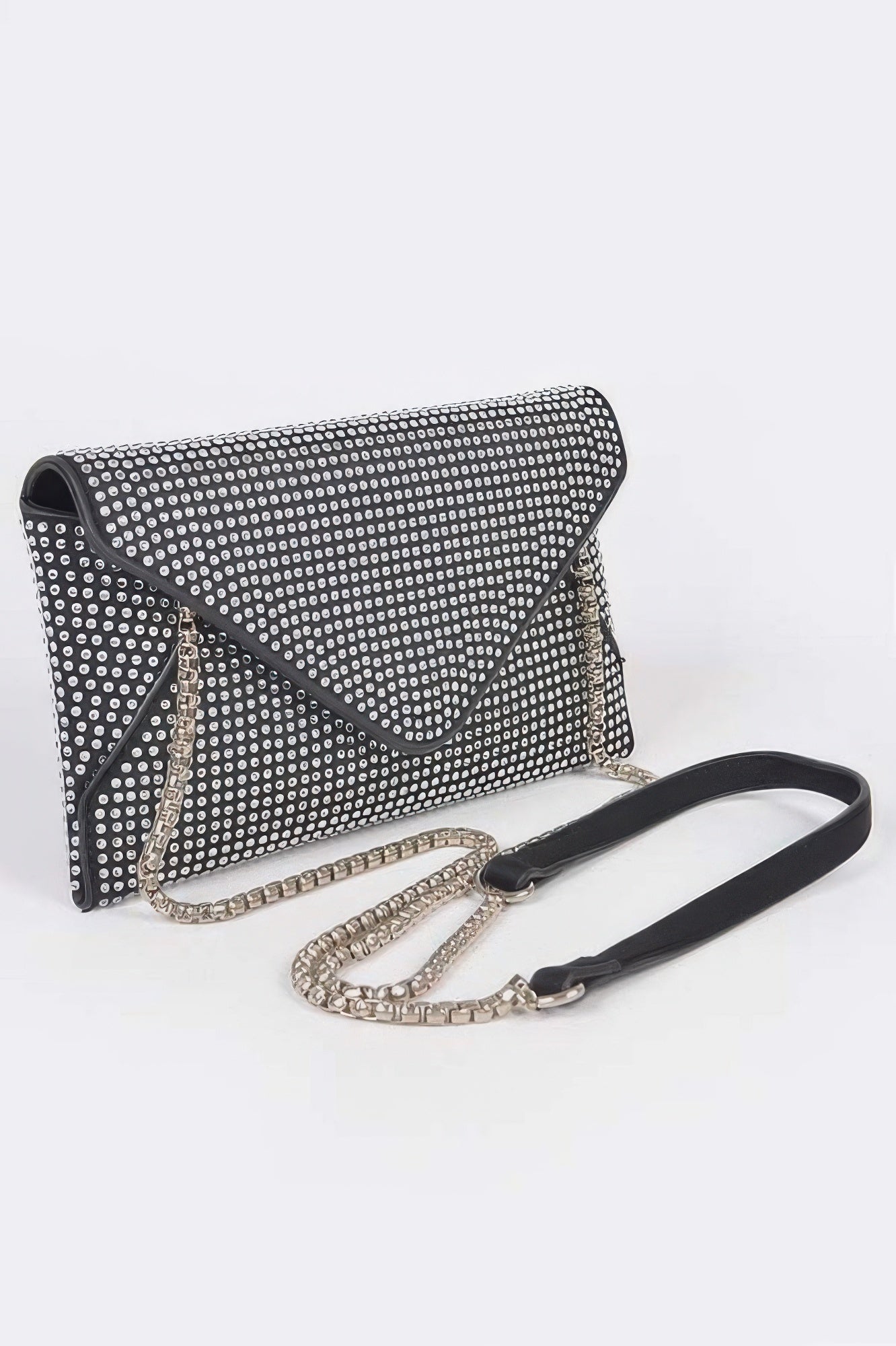 ELEGANT BAG HUDSON Hot Fix Rhinestones Envelope Clutch – BYMANYC ® New York