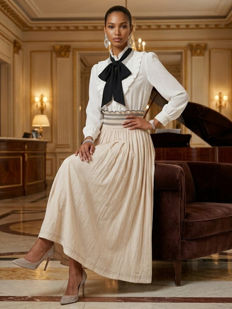 ELEGANT LONG SKIRT - New Collection PARIS LE MARAIS - BASTILLE - BYMANYC ® New York