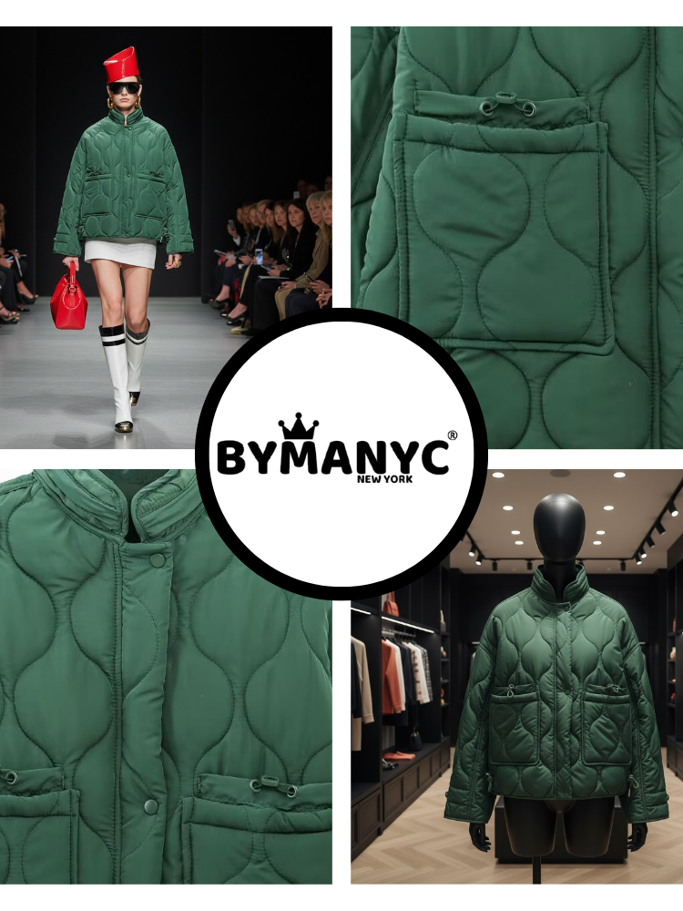 Emerald Quilted Jacket • SOHO New Collection BYMANYC ® New York