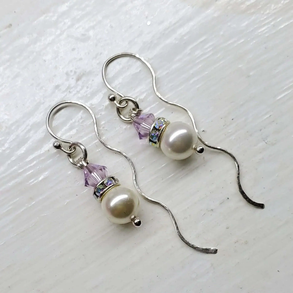 Innovative 925 Silver Swarovski Crystal Pearl Ear Threaders