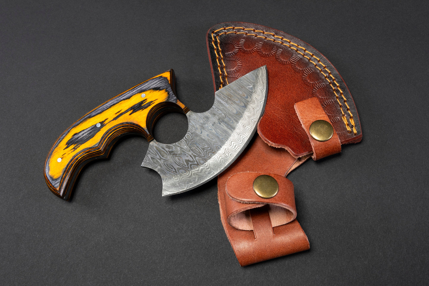 Titan Custom Alaskan Ulu Style Blade, Perfect for Outdoors and Indoor Use TD-315