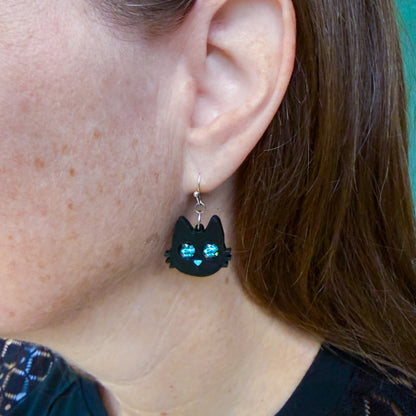 Galaxy Cat Earrings