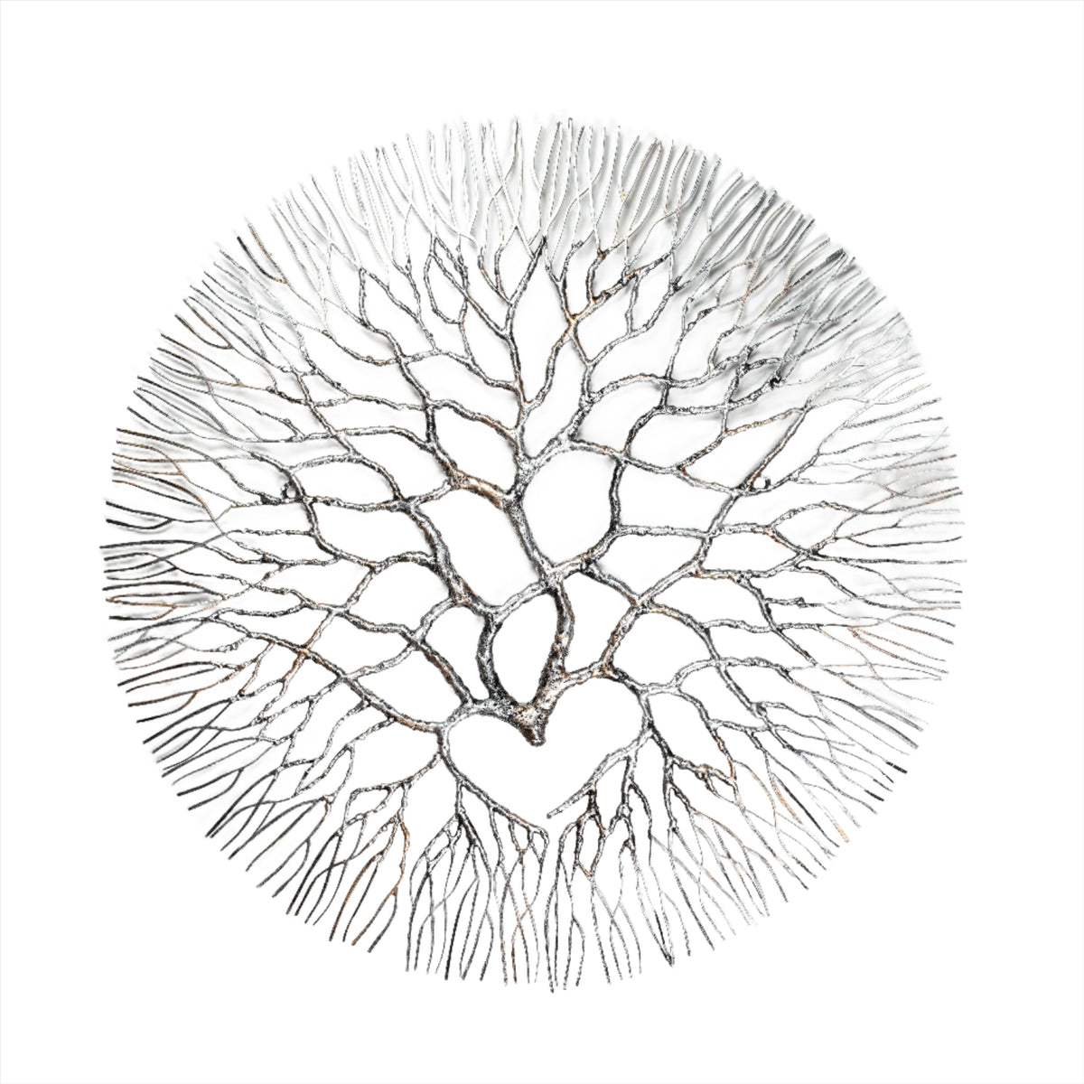 Metal Wall Art: Large Wrought Iron Coral  20.5"