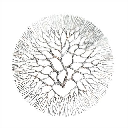 Metal Wall Art: Large Wrought Iron Coral  20.5"