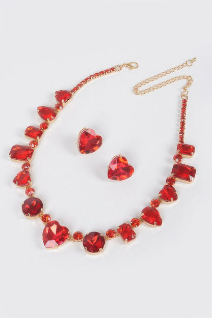 FIFTH AVENUE Stone Necklace and Earring Set: BYMANYC ® New York