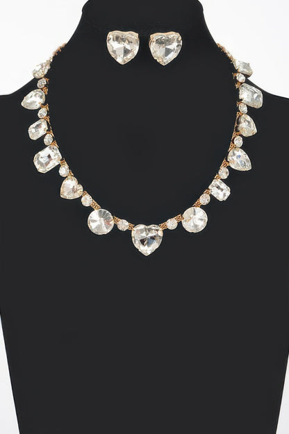 FIFTH AVENUE Stone Necklace and Earring Set: BYMANYC ® New York