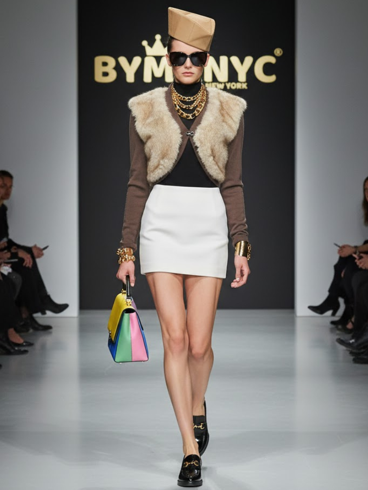 Faux-Fur & Knit Bolero • COZY SHURG New Collection BYMANYC ® New York