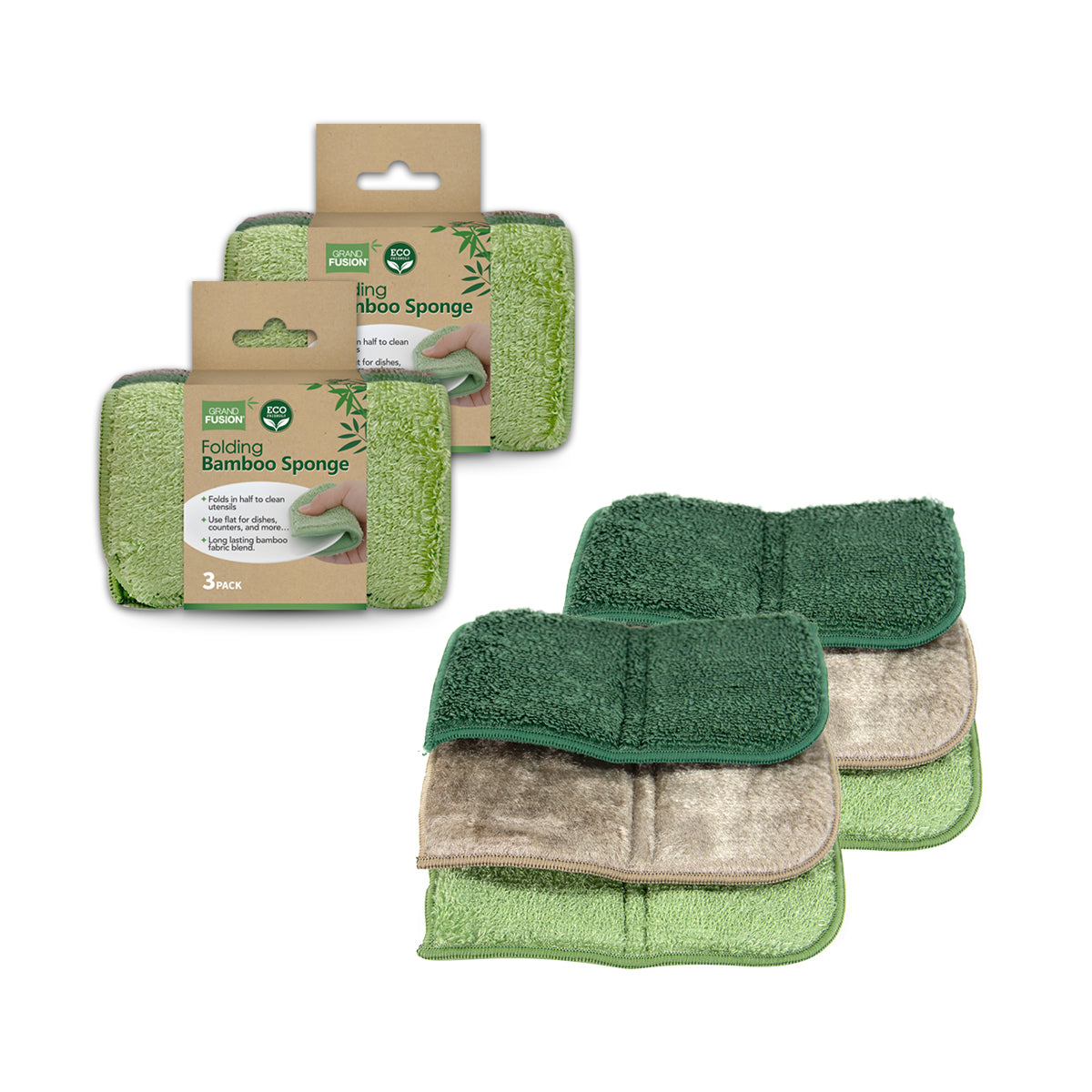 EVERCLEAN Eco Friendly Natural Cellulose Cleaning Sponges, Bulk 