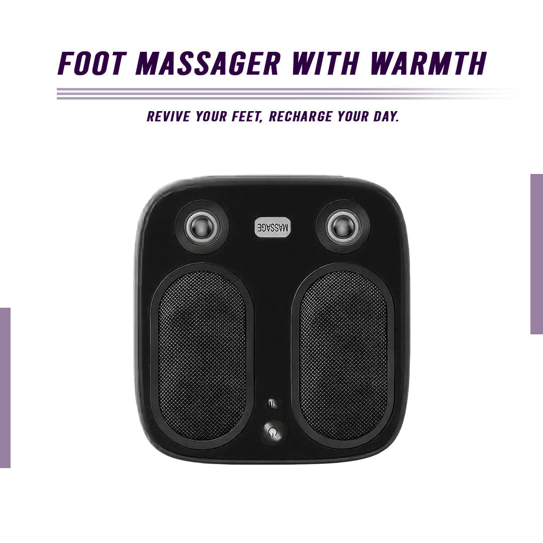 Stress & Pain Relief Foot Massager W/Heat- Deep Tissue, Circulation & Relaxing