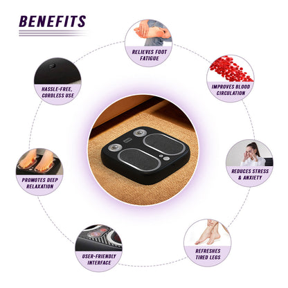 Stress & Pain Relief Foot Massager W/Heat- Deep Tissue, Circulation & Relaxing