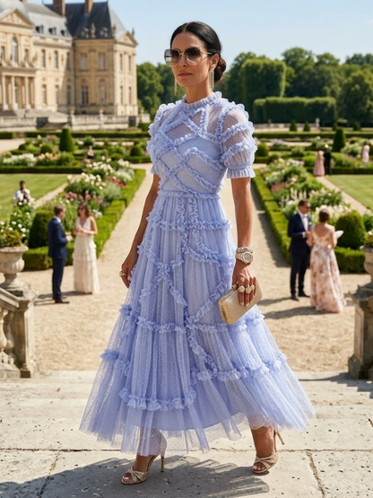 GALA DRESS Blue Tulle PETROHOD - BYMANYC ® New York