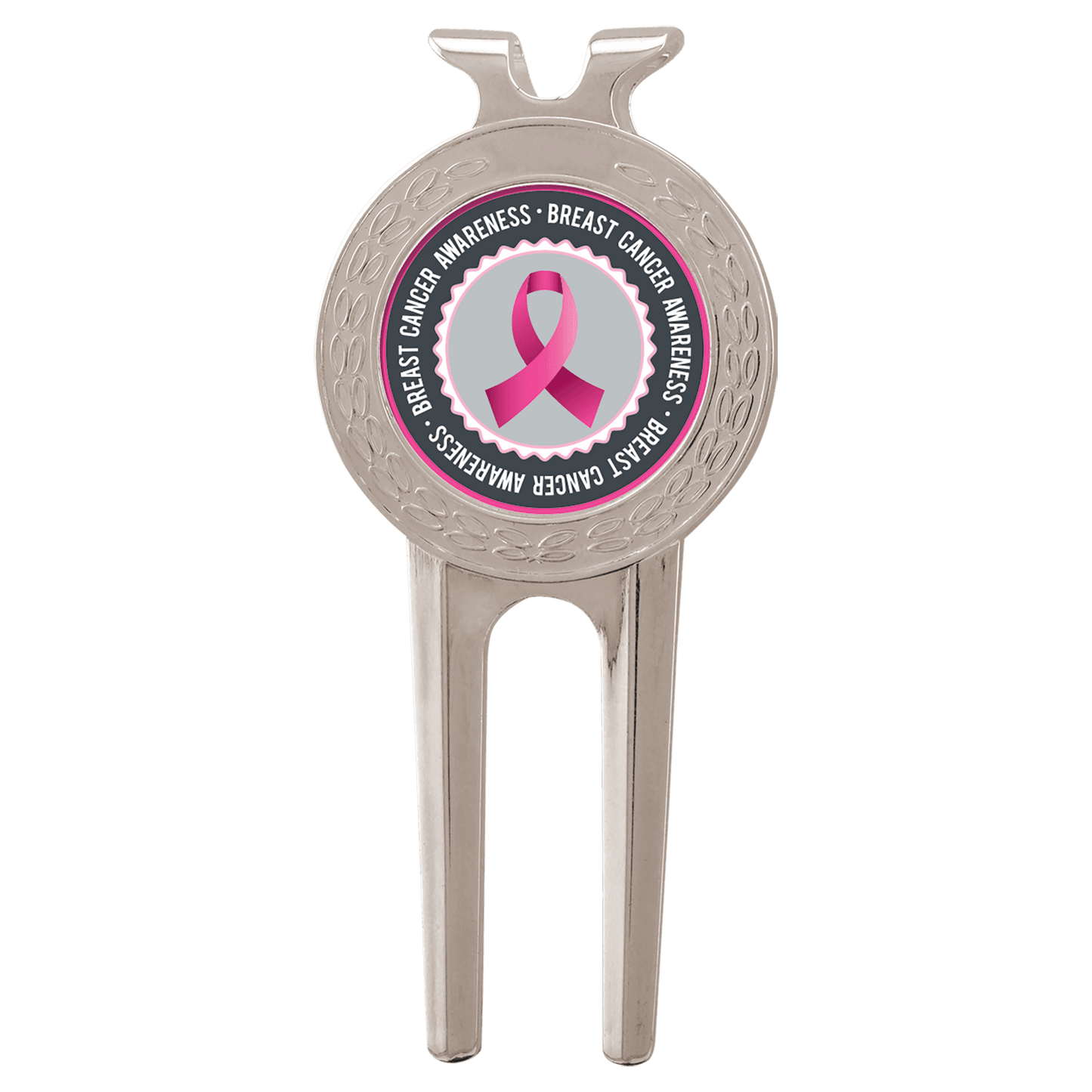 1 1/2" X 3" Silver Divot Tool With Sublimatable Insert
