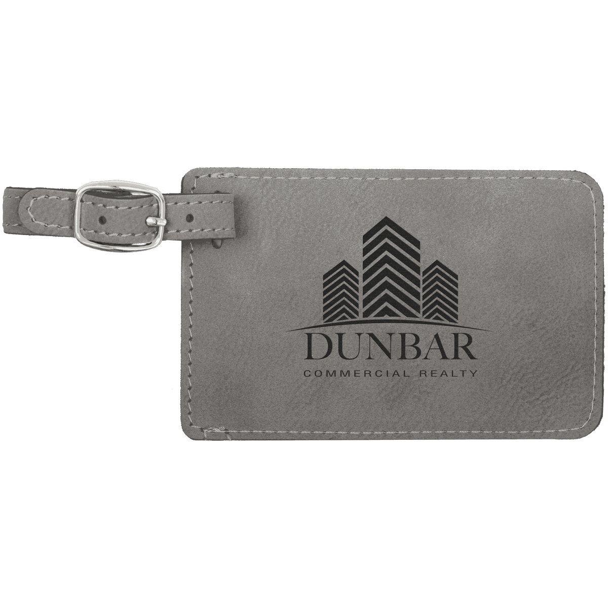 4 1/4" X 2 3/4" Laserable Leatherette Luggage Tag
