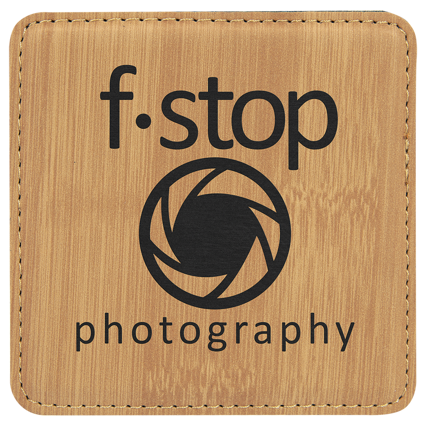 4" X 4" Laserable Leatherette Coaster