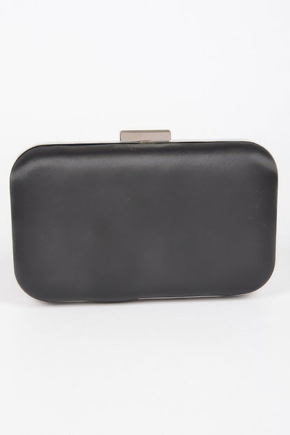 GRAMERCY Satin Frame Clutch | Luxury BYMANYC ® New York Style
