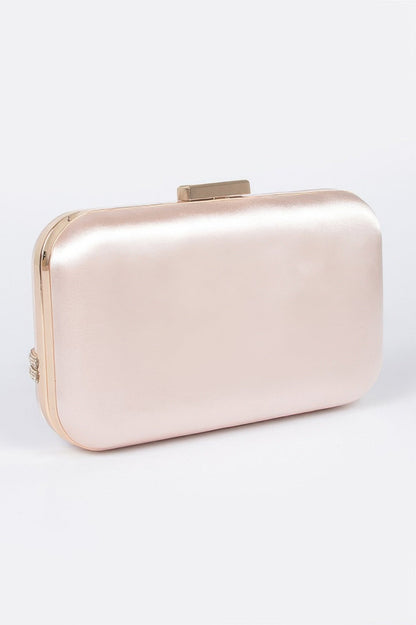 GRAMERCY Satin Frame Clutch | Luxury BYMANYC ® New York Style
