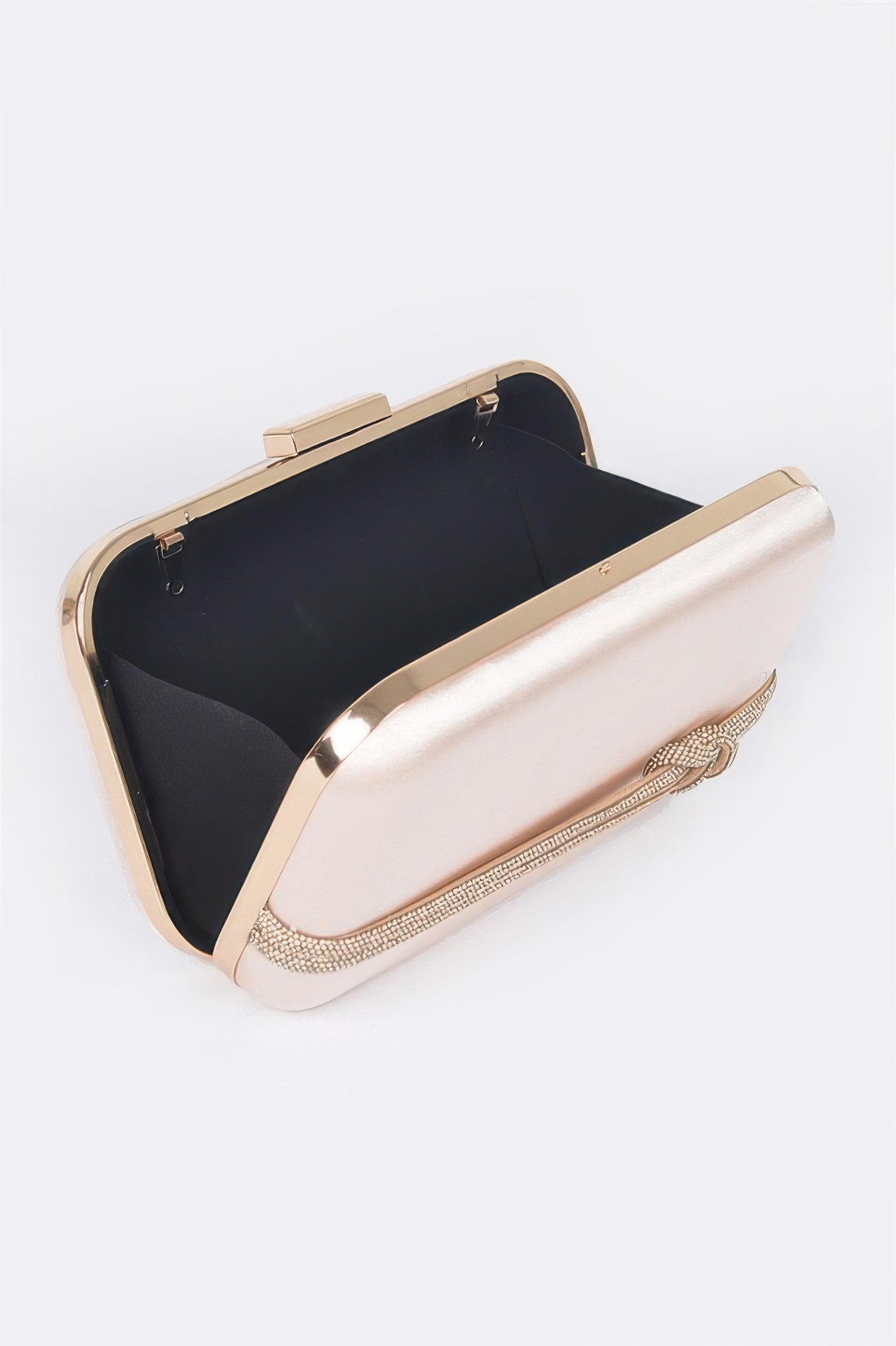 GRAMERCY Satin Frame Clutch | Luxury BYMANYC ® New York Style
