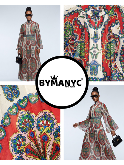 GREENWICH Women's Printed Dress Prêt-À-Porter BYMANYC ® New York