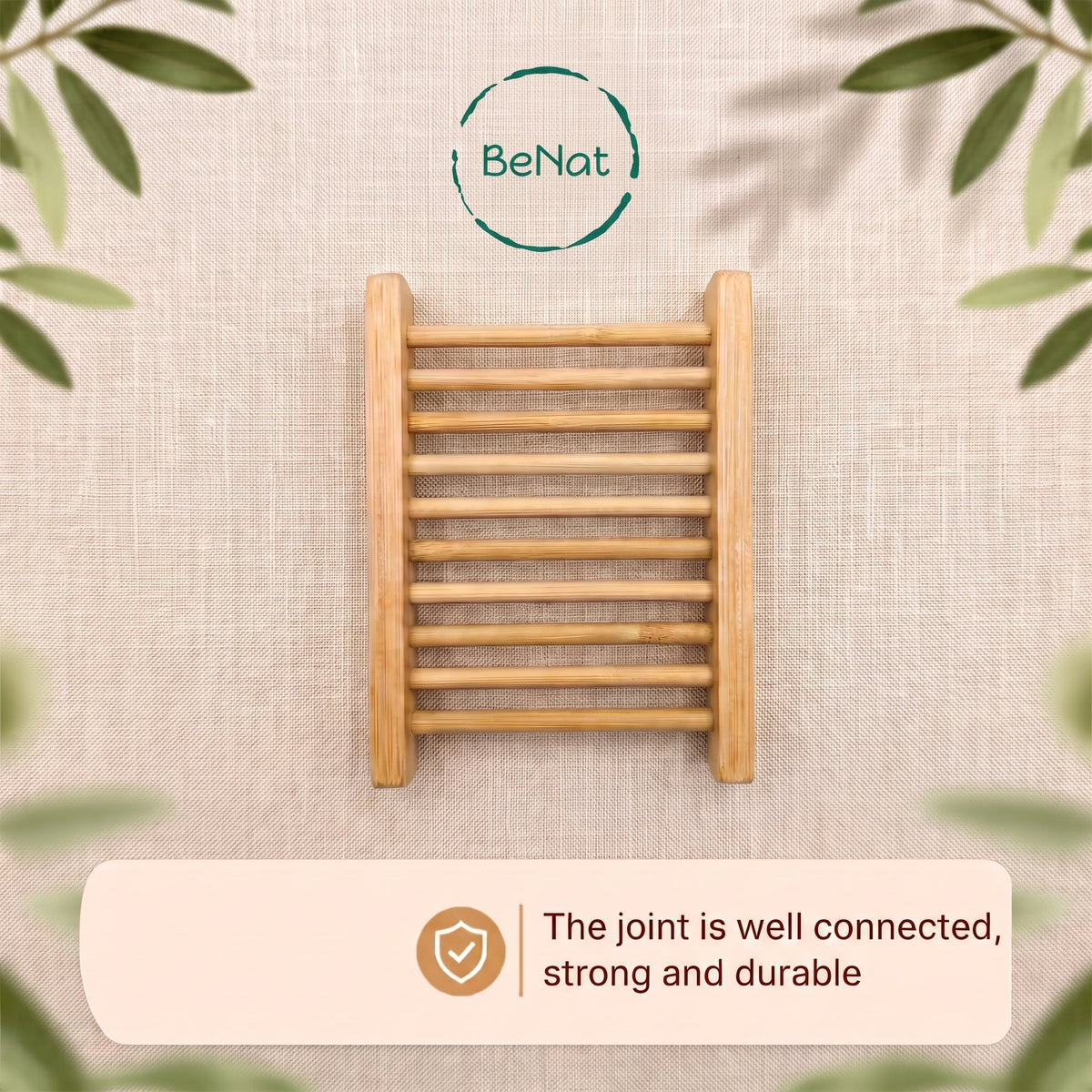 4-Pack Bamboo Soap Dish
