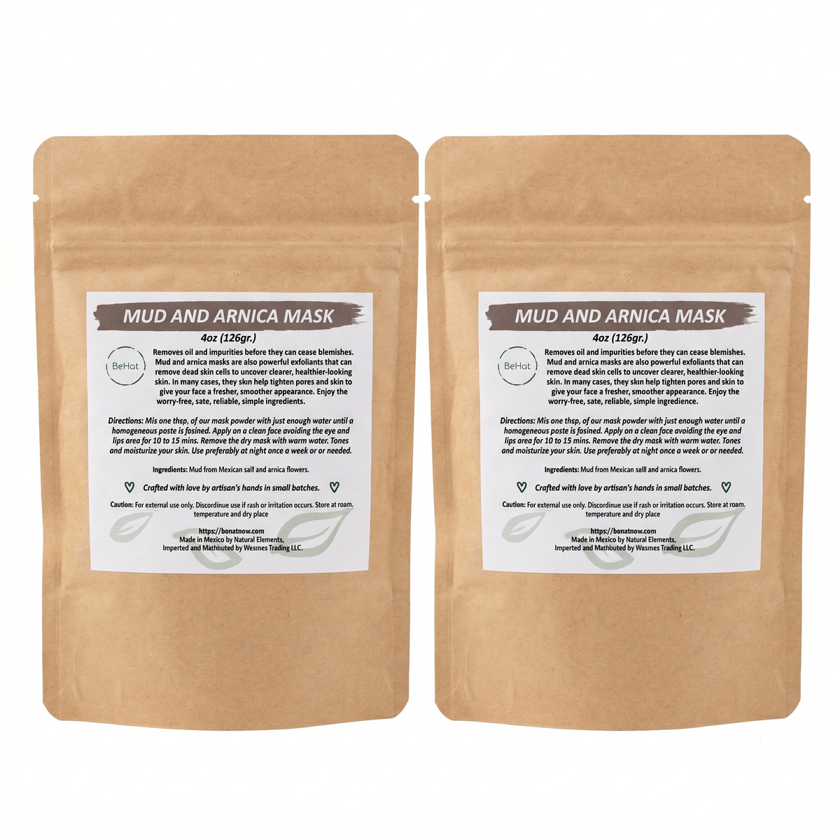 2-Pack Mud & Arnica Facial Mask