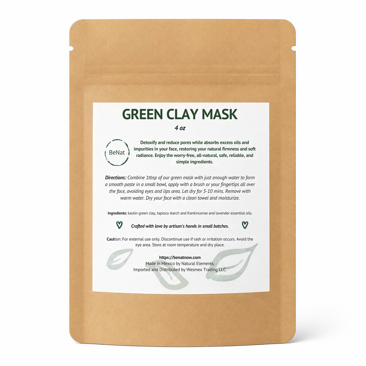 Green Clay Mask | Pore-Refining Facial Detox