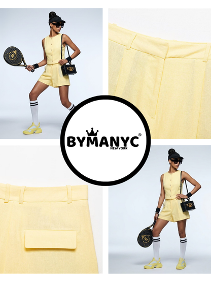 HAMPTONS Women's Vest & Shorts Set Prêt-À-Porter BYMANYC ® NY