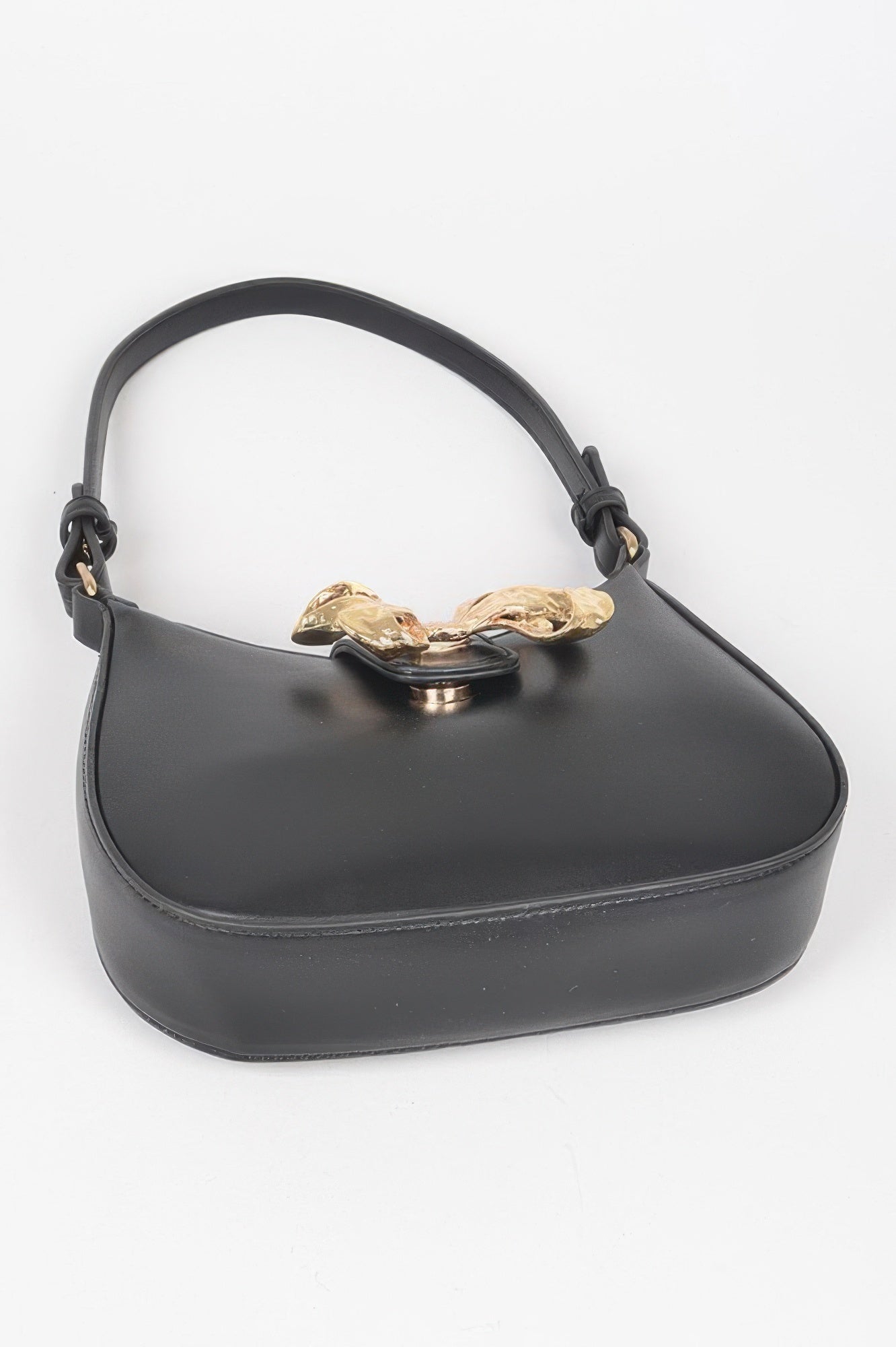 HANDBAG NOLITA Vegan Leather Small Hobo Metal Ribbon – BYMANYC ® New York