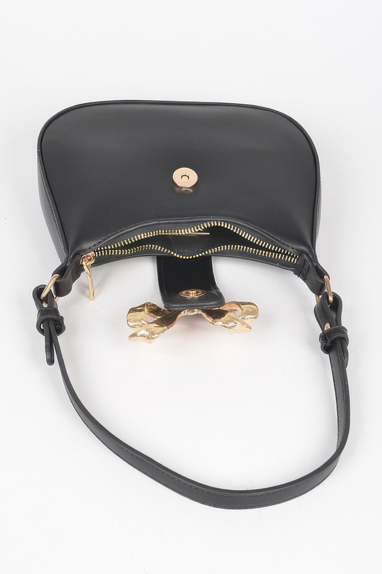 HANDBAG NOLITA Vegan Leather Small Hobo Metal Ribbon – BYMANYC ® New York