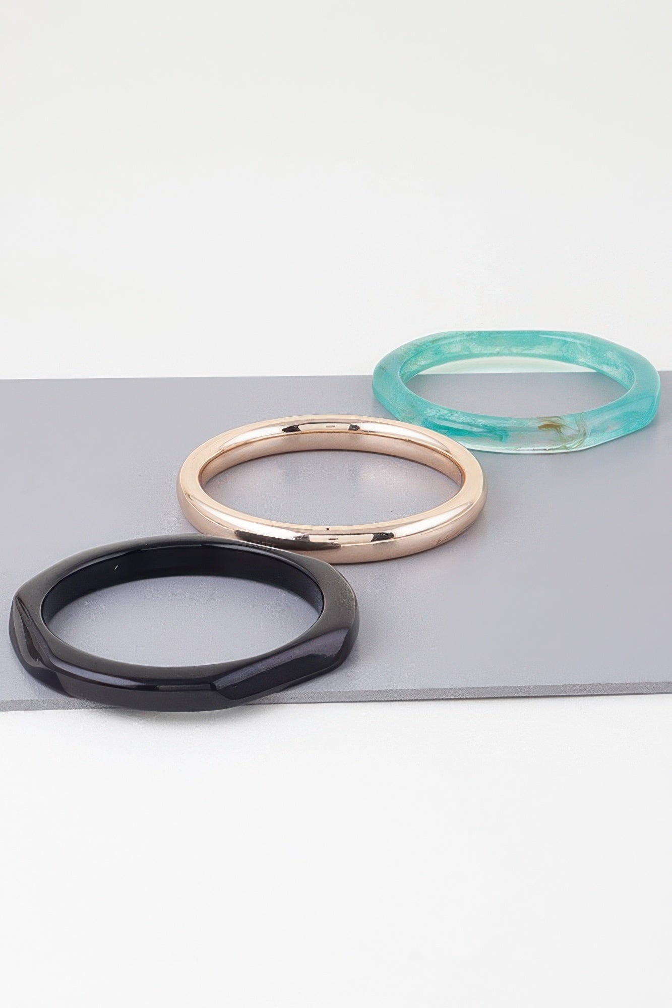 HIGHLINE Triple Geometric Marble Bracelet | Bold BYMANYC ® New York Style