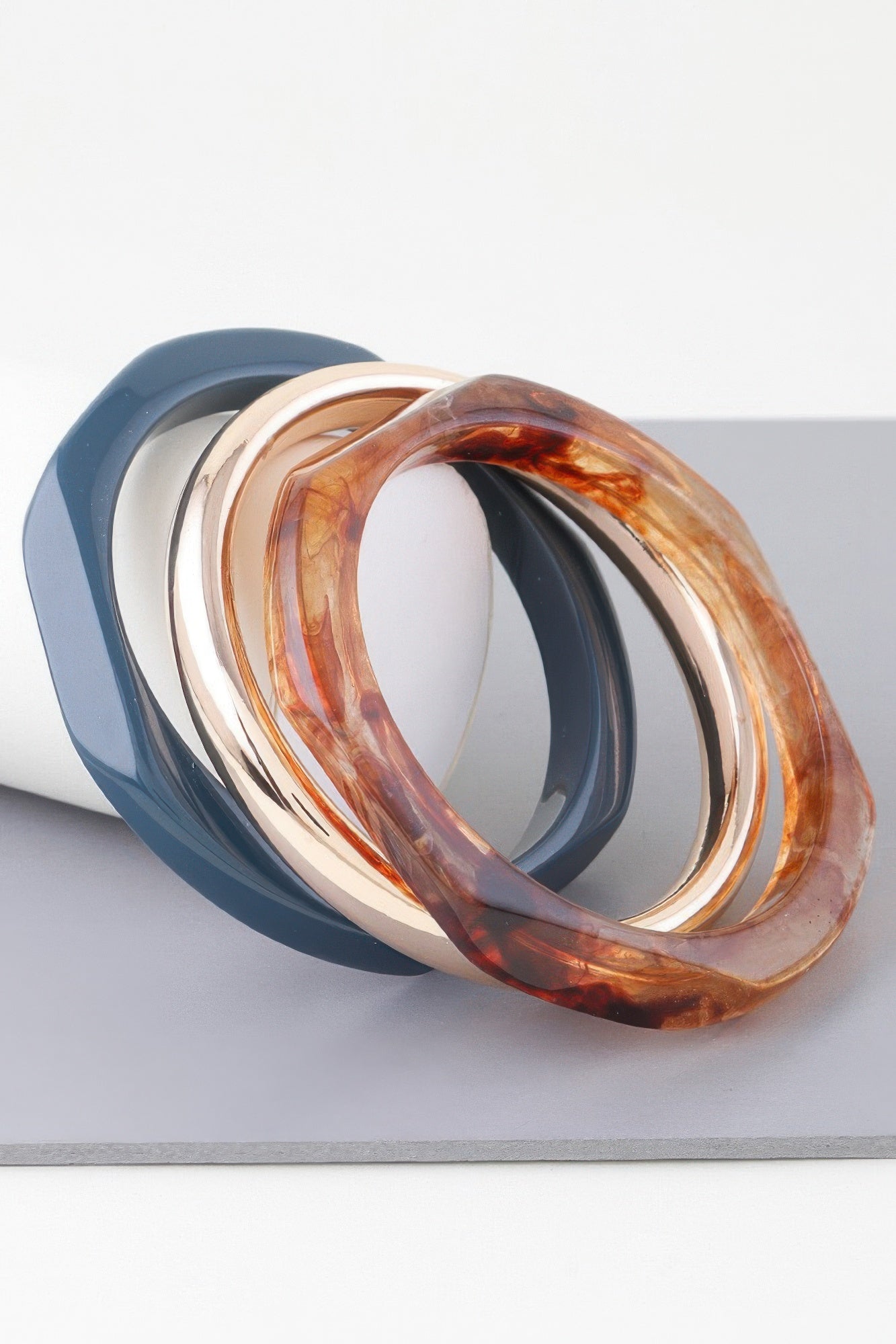 HIGHLINE Triple Geometric Marble Bracelet | Bold BYMANYC ® New York Style