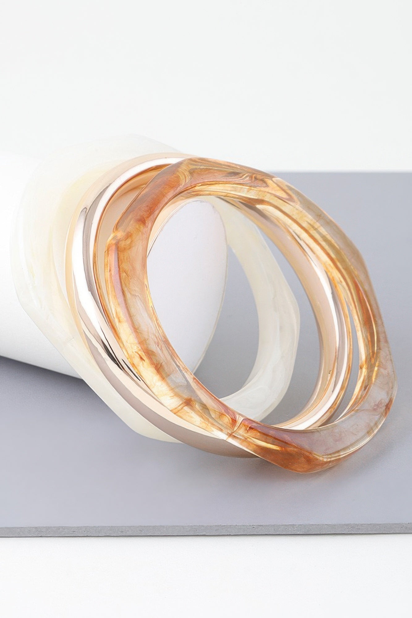 HIGHLINE Triple Geometric Marble Bracelet | Bold BYMANYC ® New York Style