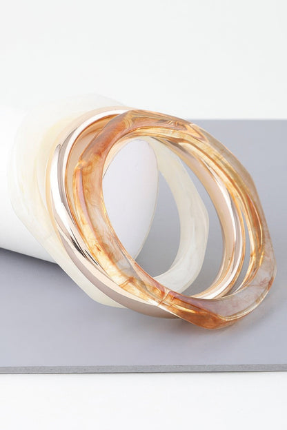 HIGHLINE Triple Geometric Marble Bracelet | Bold BYMANYC ® New York Style