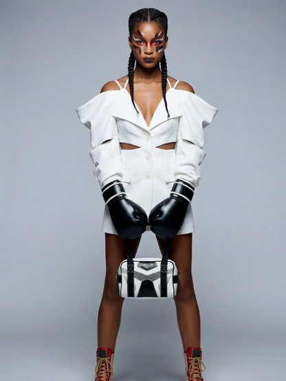 HUDSON Deconstructed Cut-Out Blazer | BYMANYC ® New York High Fashion