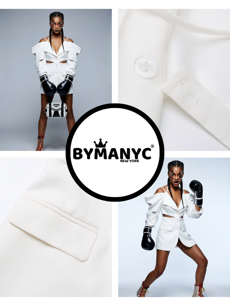 HUDSON Deconstructed Cut-Out Blazer | BYMANYC ® New York High Fashion