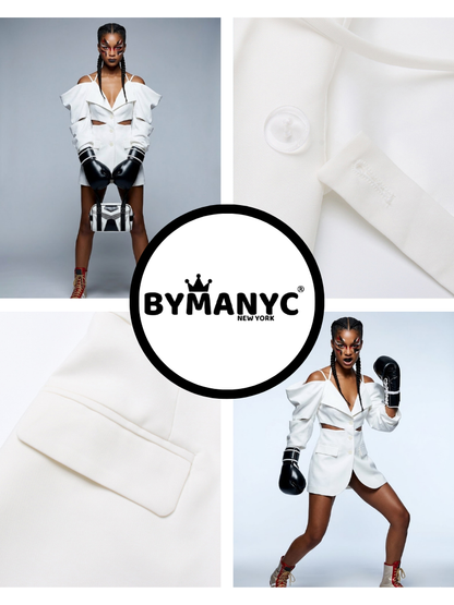 HUDSON Deconstructed Cut-Out Blazer | BYMANYC ® New York High Fashion