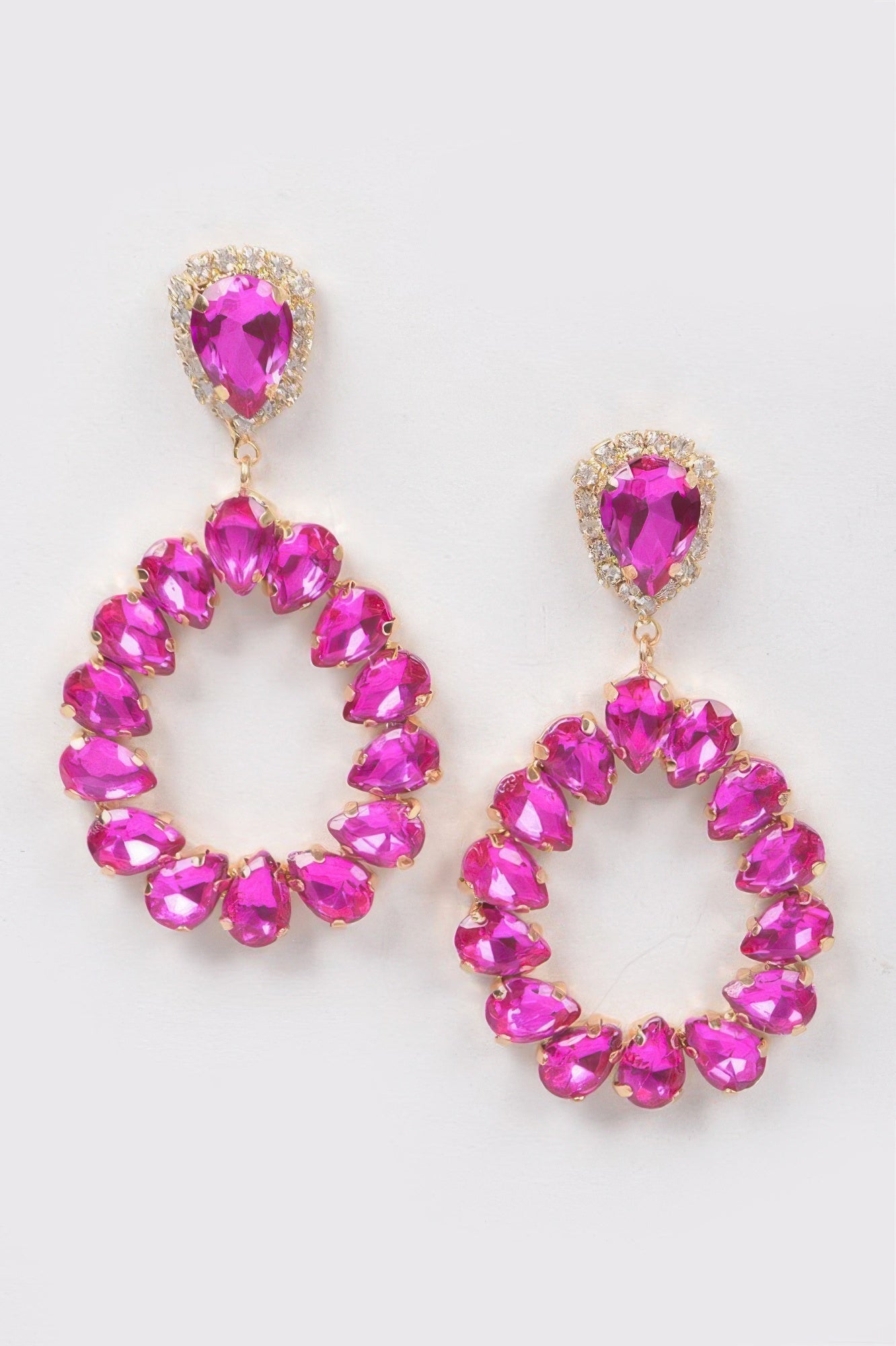 HUDSON Teardrop Stone Earring - New Collection Los Angeles - BYMANYC ® New York