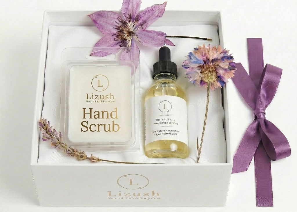 Hand Care Ritual Set – Nail & Cuticle Oil + Exfoliating Scrub