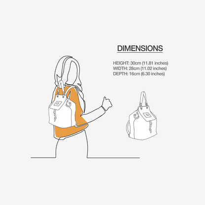 Handbag Vegan GREENWICH EDGE – BYMANYC ® New York Made in Italy