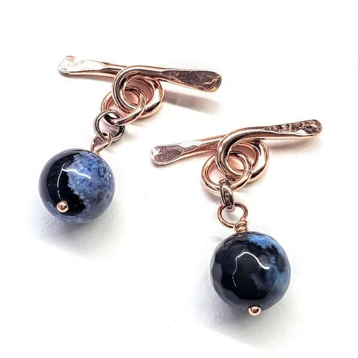Hammered Copper Child Abuse Prevention Chain Cufflinks