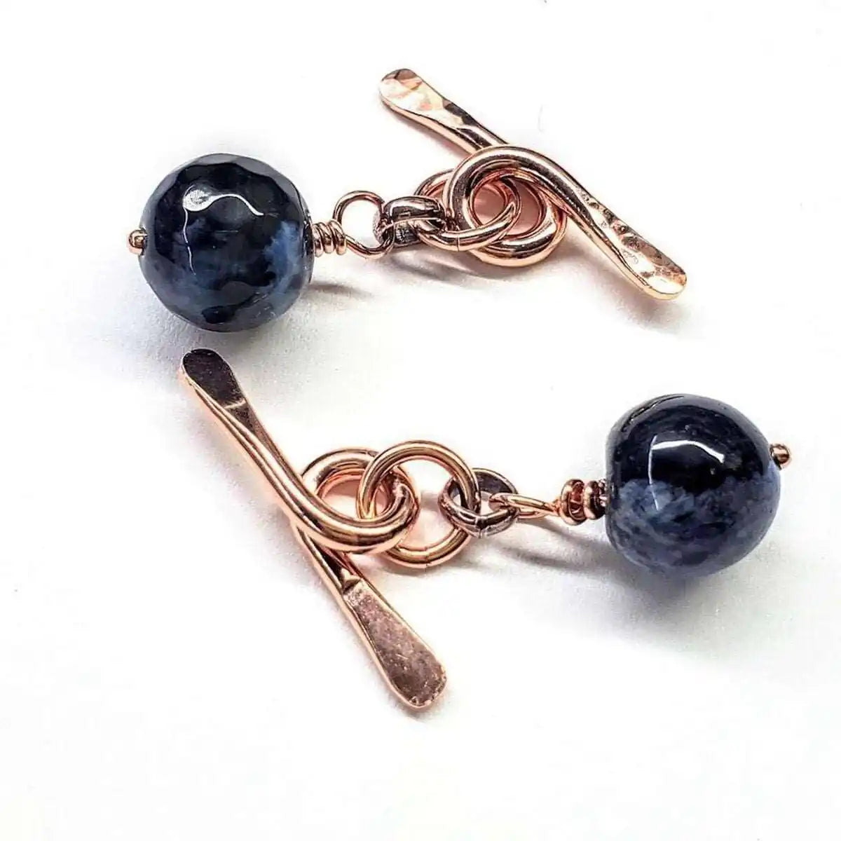 Hammered Copper Child Abuse Prevention Chain Cufflinks